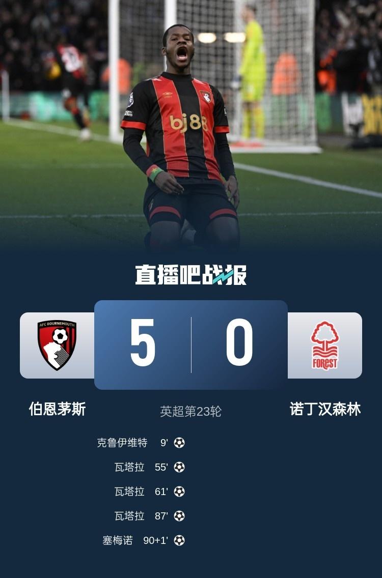 伯恩茅斯中场连续爆发，助球队取得连胜的简单介绍
